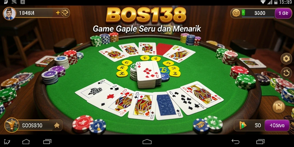 Gameplay seru Gaple di BOS138 yang penuh tantangan.