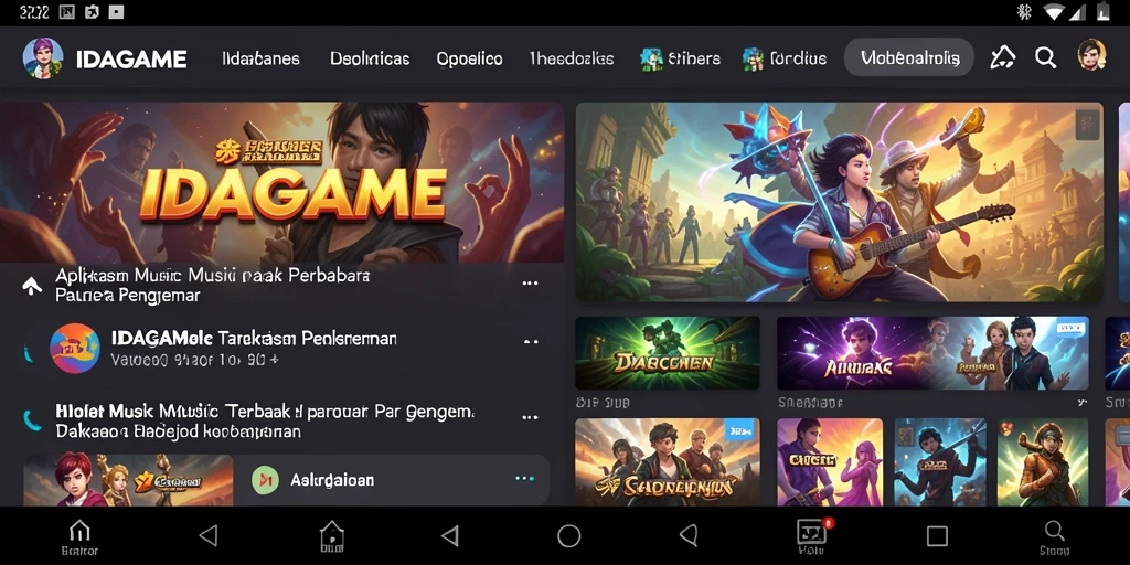 Screenshot gameplay IDAGAME menampilkan keseruan bermain musik.