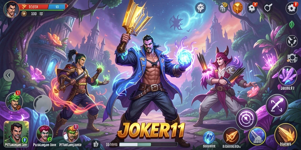 Tangkapan layar utama JOKER11 menampilkan gameplay seru di dunia petualangan yang menakjubkan.