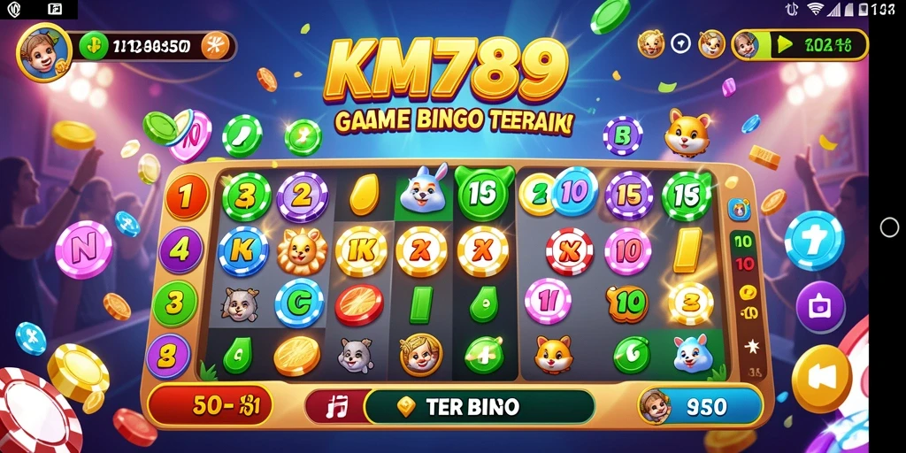 Tampilan gameplay Bingo yang menegangkan dan interaktif di KM789.