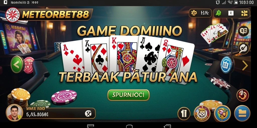 Tangkapan layar permainan Domino yang menyenangkan di METEORBET88.