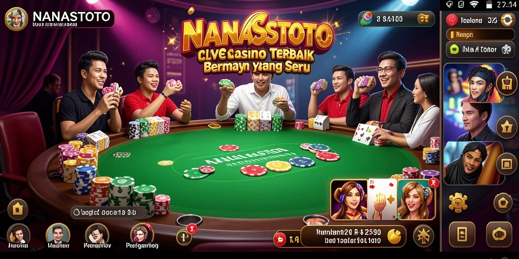 Tampilan gameplay NANASTOTO yang seru dalam Live Casino.