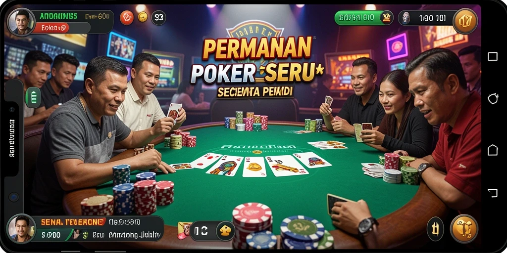 Tampilan menegangkan dari sesi bermain Poker di S80.