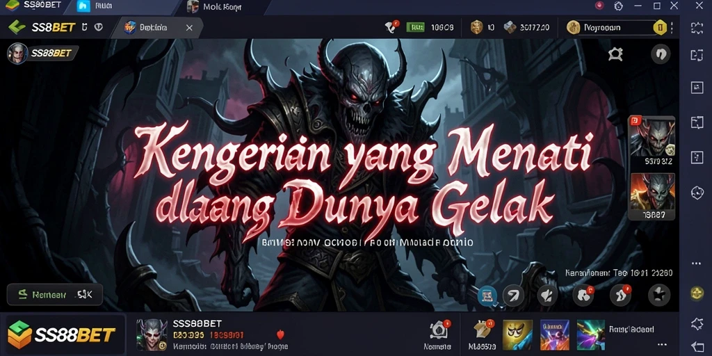Gameplay SS88BET yang penuh ketegangan dan kengerian.