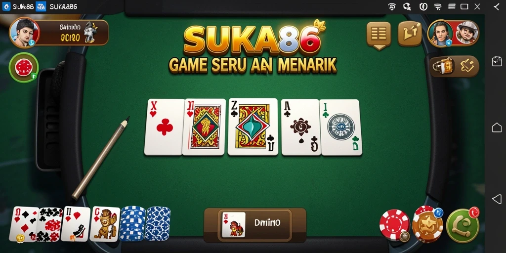 Gameplay seru dan menarik di SUKA86 yang berfokus pada permainan Domino.