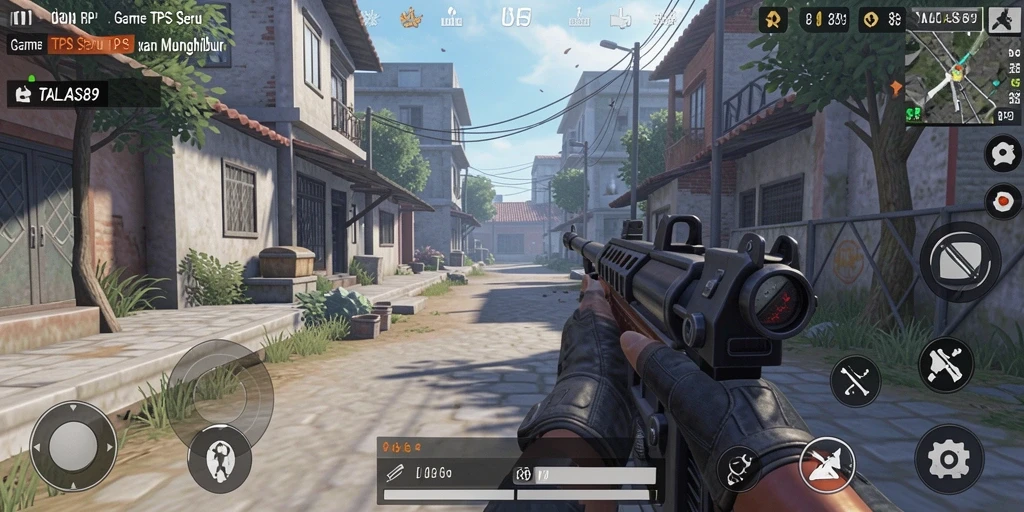 Tampilan dinamis dari gameplay TALAS89 yang penuh aksi dan strategi.