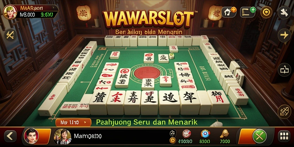 Gameplay WAWARSLOT yang menarik dengan desain ubin Mahjong yang indah.
